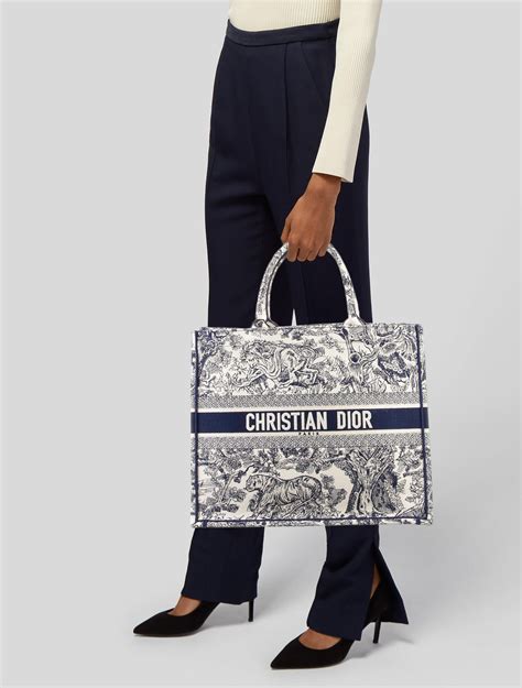 christian dior toile de jouy book tote|dior designer tote bag.